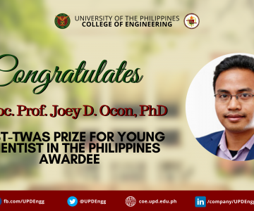 NAST-TWAS Prize for Young Scientist in the Philippines – Dr. Joey D. Ocon