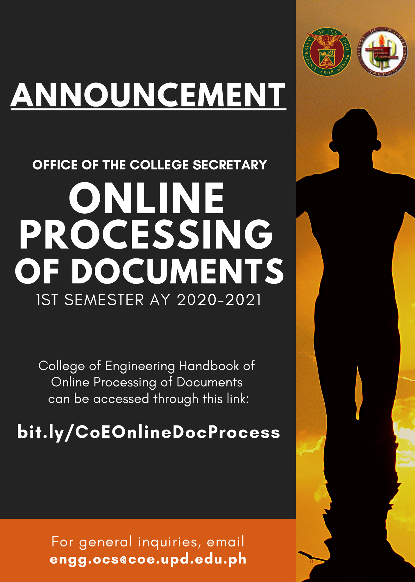Online Processing of Documents – Office of the College Secretary