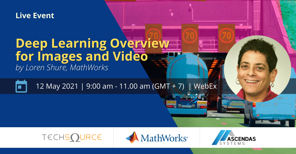 [Webinar] Loren Shure (MathWorks) Tour Academic Live Event “Deep Learning Overview for Images and Video”