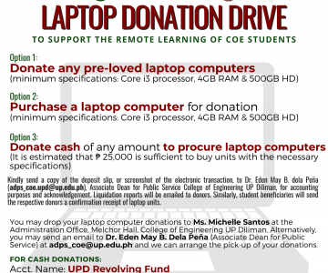 Laptop Donation Drive for Students