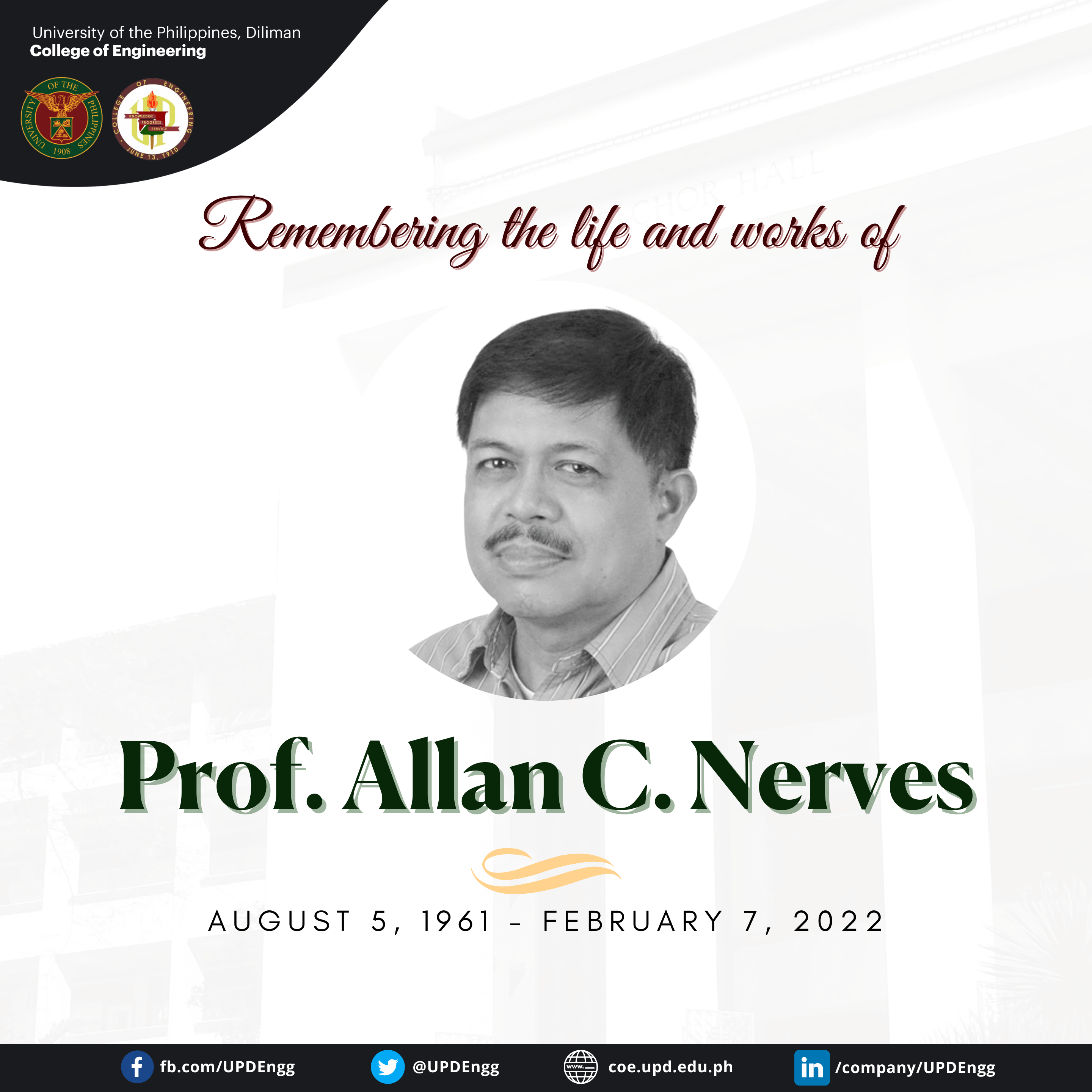 In memory of Prof. Allan C. Nerves