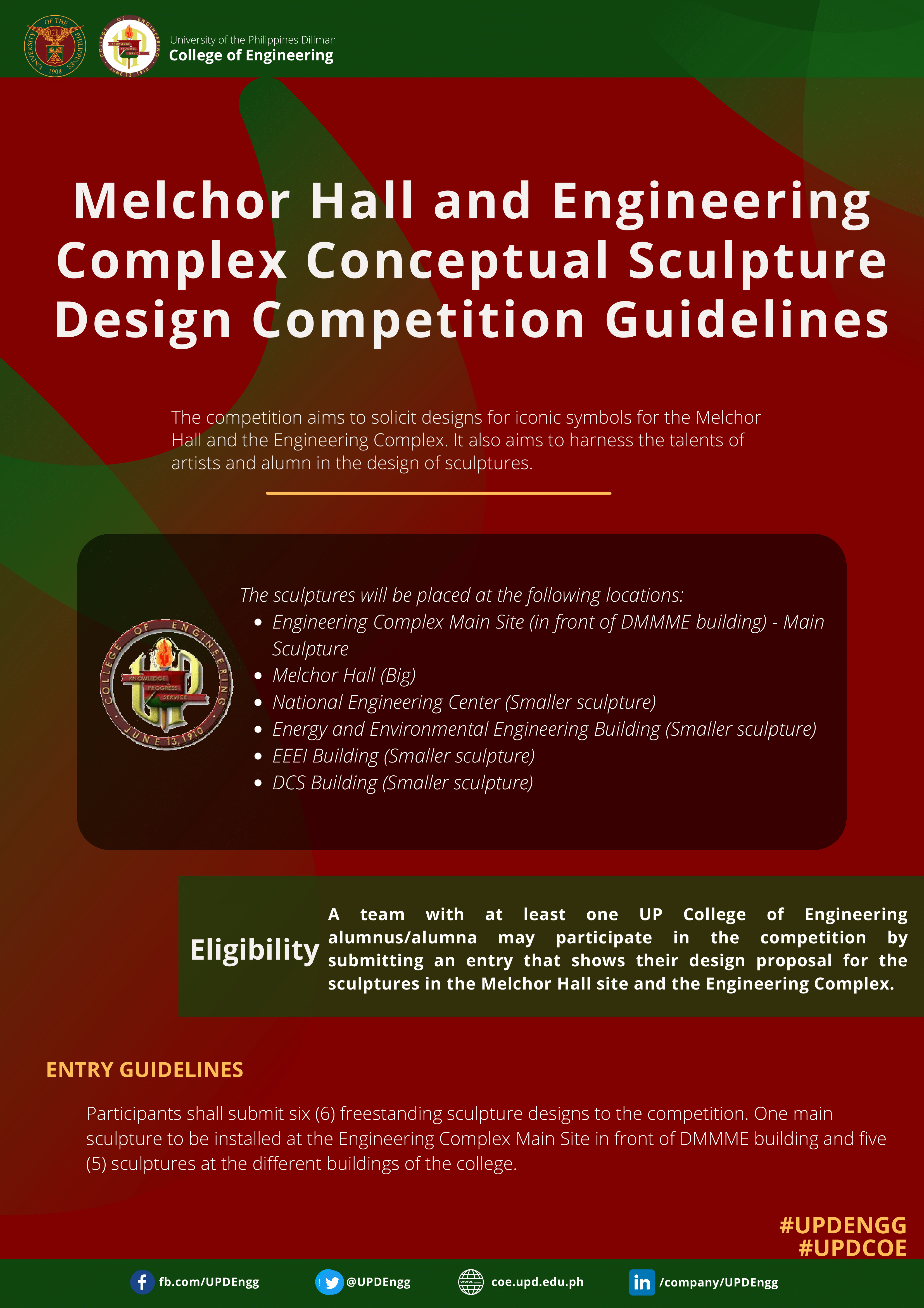 UPD COE Melchor Hall and Engineering Complex Conceptual Sculpture Design Competition (extended Deadline)