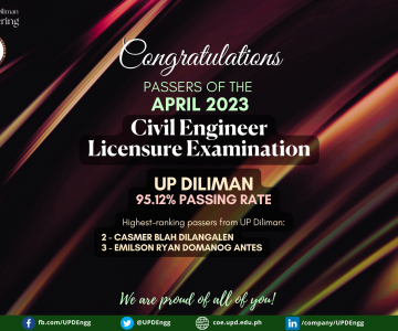 UP Diliman Tops the 2023 Civil Engineer Licensure Exams