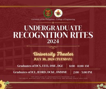 Undergraduate Recognition Rites 2024