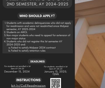 Appeal for Readmission 2nd Semester AY 2024-2025