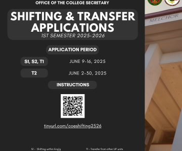 Shifting and Transfer Application Periods for AY 2025-2026