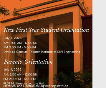 UP College of Engineering New First Year Student and Parents’ Orientation