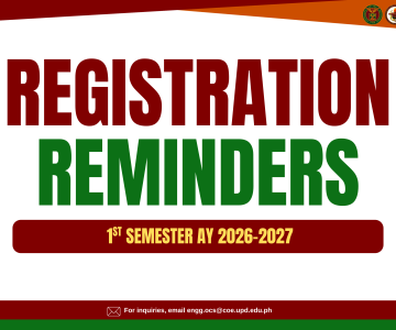 Registration for 1st Semester AY 2026-2027